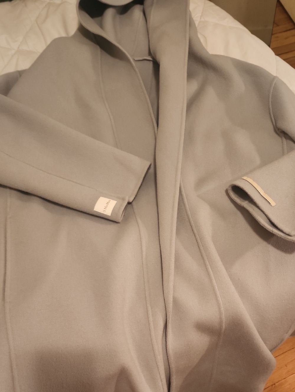 MaxMara Light Gray Wool Coat